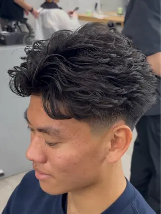ショート パーマ メンズ メンズパーマカット 達人/涼のヘアスタイル