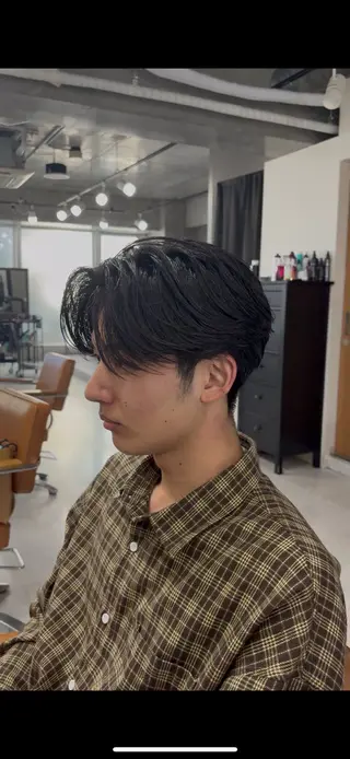 ショート メンズ 海外風パーマ カラー特化園田　楓莉のヘアスタイル