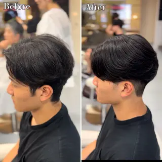 ミディアム パーマ メンズ 🔮メンズ縮毛矯正 メンズパーマ💎竹永のヘアスタイル