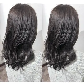 セミロング 切っぱなし💇‍♀️ イヤリング🎨龍之介のヘアスタイル
