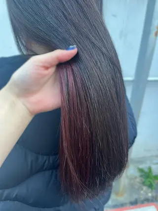 ロング カラー saaya💙 レイヤーカットのヘアスタイル