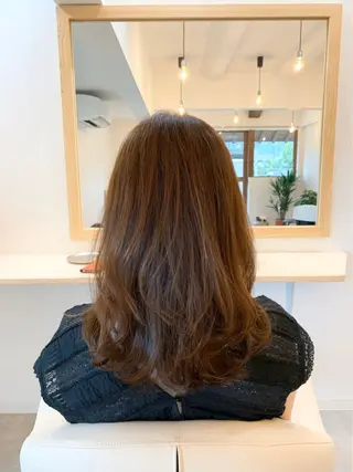 ロング 山内 瑞穂のヘアスタイル