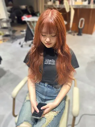ロング 小林 夢羽のヘアスタイル