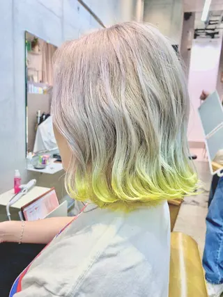 ミディアム カラー ルーツカラー/ デザインカラー/井川のヘアスタイル