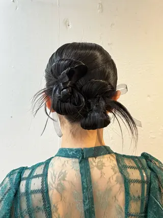 ヘアアレンジ 艶カラー/縮毛矯正/ アレンジ/akaneのヘアスタイル