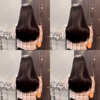 セミロング 【溝の口の艶髪の神様 】EARTHのヘアスタイル