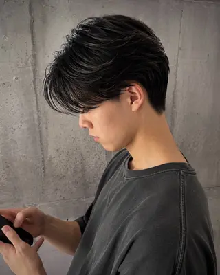 メンズ メンズ縮毛矯正 🎖アジマ リョオのヘアスタイル