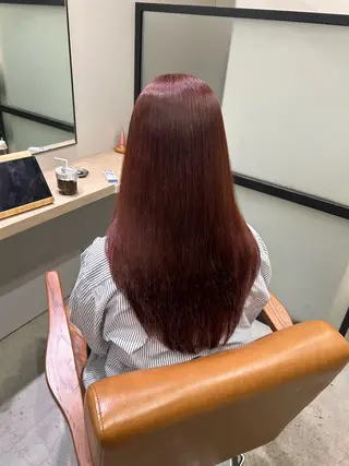 ロング カラー しげ ゆりか/透明感 カラー/顔周りカットのヘアスタイル