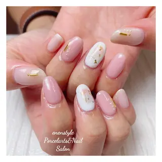 ミディアム ネイル 🐾enen style 🐾のネイルデザイン