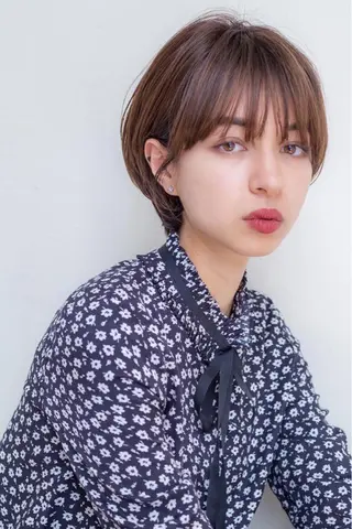 ショート カラー 仙台Ｉ韓国レイヤー Ｉ髪質改善Ｉ伊藤拓海のヘアスタイル