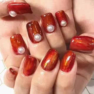 ネイル 渋谷/チップ長さ出し 👑アプレgel-xのネイルデザイン