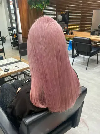 ロング カラー ENA💗NEXT /ハイトーンエクステのヘアスタイル