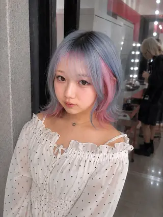 ショート カラー 🦋色落ちまで綺麗に 🦋KOKIのヘアスタイル