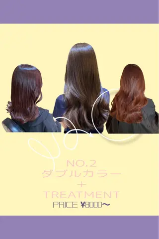 セミロング カラー 💘韓国レイヤー上 品カラーruru💘のヘアスタイル