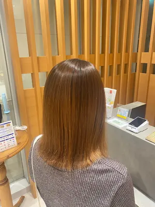 ショート パーマ 💎ツヤ髪ストレート カラー💎かのんのヘアスタイル