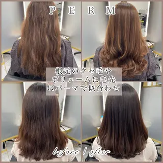 セミロング 左藤健人 デジタルパーマ/縮毛のヘアスタイル