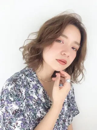 カラー ミディアム 奈良 優輝のヘアスタイル