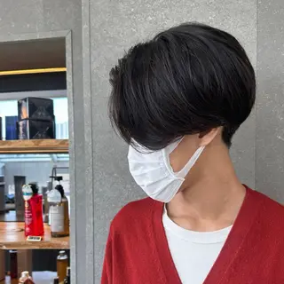 ショート パーマ メンズ メンズ💈毛流れパー マ✨メンズカット吉田のヘアスタイル