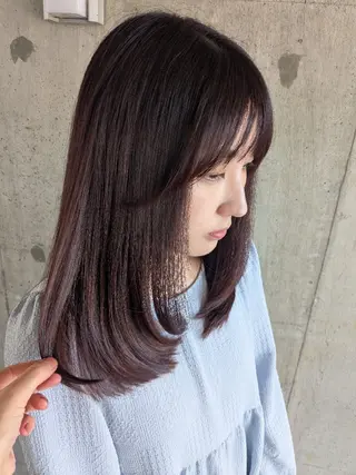 ミディアム 橋本 真実のヘアスタイル