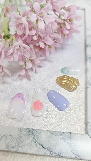 ネイル 手描きアート&推し活 🌟Wisteriaのネイルデザイン
