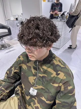 メンズ センターパート マスターかずまのヘアスタイル