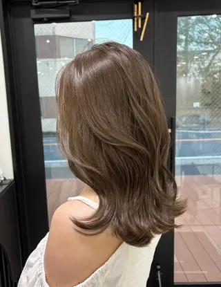ミディアム しょうのともき ボブ／ブラウンカラーのヘアスタイル