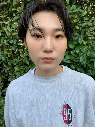 ショート パーマ イヌイ フウコのヘアスタイル