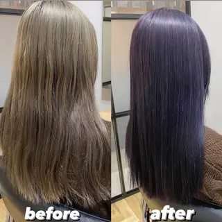 ロング カラー 色落ちまで可愛い🧚 心斎橋hikaruのヘアスタイル