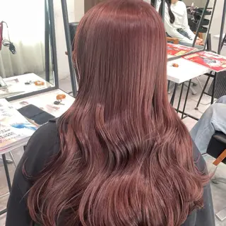 ロング カラー ⟡.·Fuka/ ヘアメ🎀暖色カラーのヘアスタイル