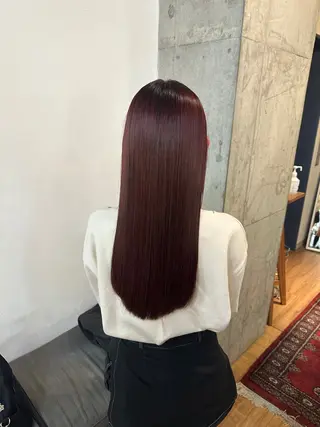 ロング カラー 渡邊 理央のヘアスタイル