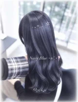 ロング 堤 陽菜のヘアスタイル