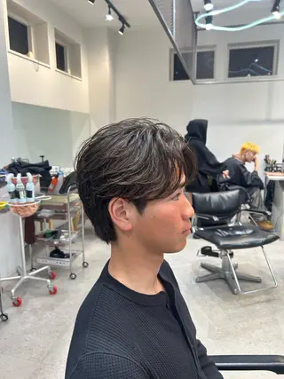パーマ パーマカラー支持⭕️ 春山凜乃介のヘアスタイル