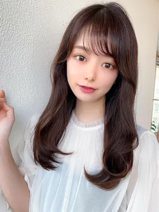 セミロング カラー ☺︎ Naomiのヘアスタイル