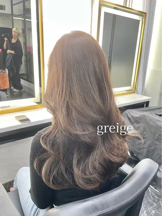 ロング カラー エクステ🩵ブリーチ 韓国ヘア🩵KAEのヘアスタイル