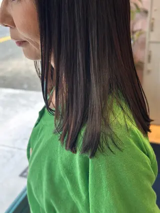 カラー 🌱なゆみ🌱透明感 /ナチュラル/高宮のヘアスタイル