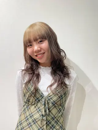 ロング カラー コトミ【メンズ】 【曲がる縮毛矯正】のヘアスタイル
