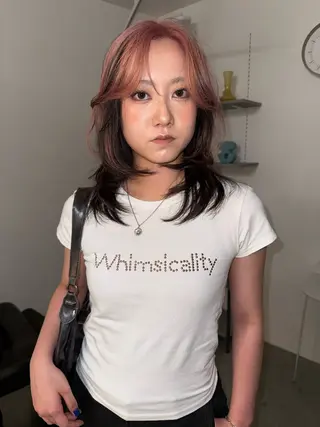 ミディアム カラー イシイ モエカのヘアスタイル