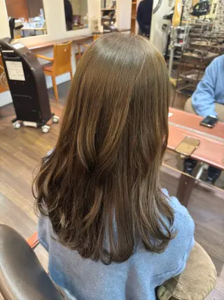 ロング カラー 💜カラー/縮毛矯正 /NARUKA💜のヘアスタイル