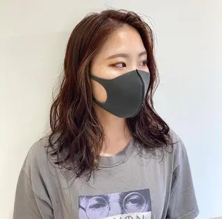 セミロング カラー 大阪ヴィーガンサロン KANAKOのヘアスタイル