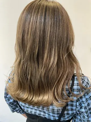 ミディアム カラー 髪質改善 makiuchiのヘアスタイル
