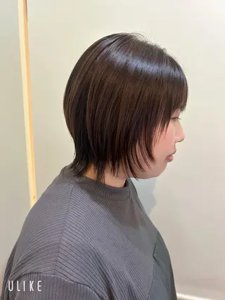 セミロング カラー 久木原 ゆりのヘアスタイル