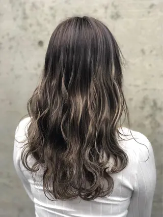 ロング カラー ✨ブリーチなしカラー ×髪質改善✨松村 潤のヘアスタイル