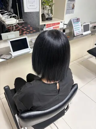 ミディアム カラー 髪質改善💠 韓国風うる艶/シオリのヘアスタイル