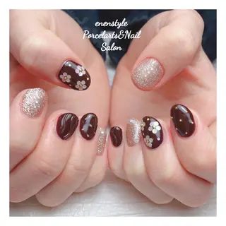 ミディアム ネイル 🐾enen style 🐾のネイルデザイン