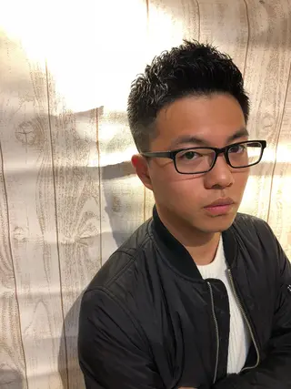 ショート パーマ メンズ 木村 りきのヘアスタイル
