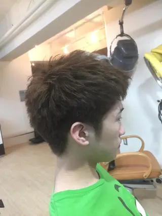 ショート カラー メンズ イトウ アキノリのヘアスタイル