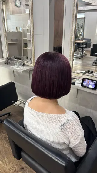 ショート カラー Sunny side 大名   RIOのヘアスタイル
