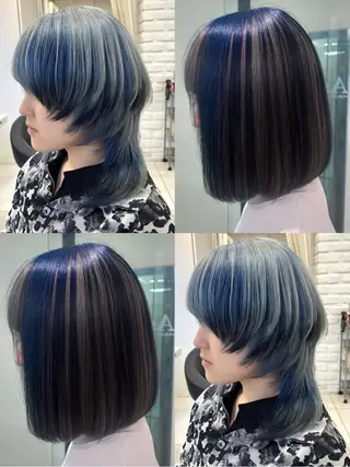 ロング カラー 💘赤み消し盛れる モテカラー👑リノのヘアスタイル