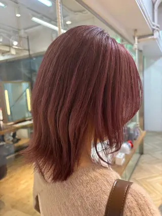 ミディアム 大人カラー✳︎ボブ 横関由美のヘアスタイル