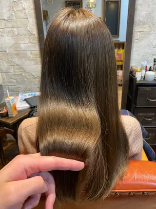 ロング カラー ヘアアレンジ 金子 富士のヘアスタイル
